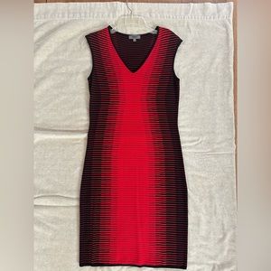 Premise Dresses Red-Black Sleeveless Bodycon Dress